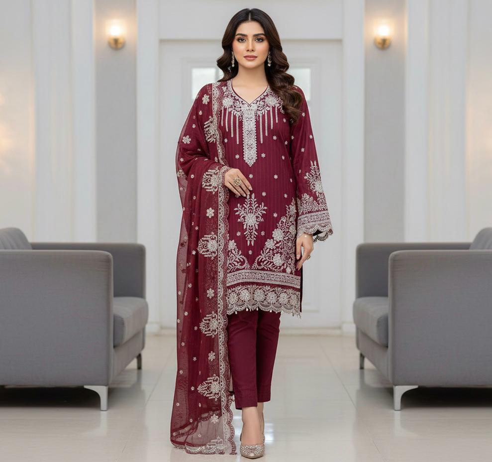 Luxury Embroidered